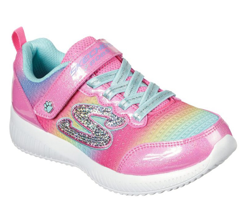 Skechers Flickor Rosa/Olika Färger Sneakers - Lil Bobs Sport Squad - Spunky Steps - Sverige (OJWQD-0